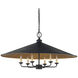 Brussels 6 Light 36 inch French Black Pendant Ceiling Light